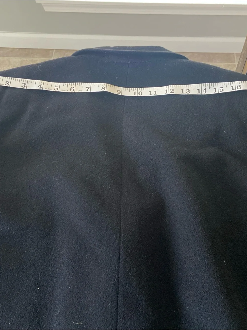 Cashmere Overcoat in Black
